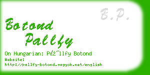 botond pallfy business card